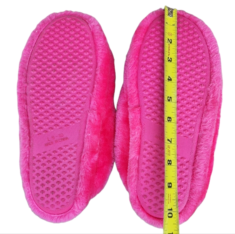 Pink Slipper | Furry Shoes for Women Size L 9-10 - Picture 8 of 9